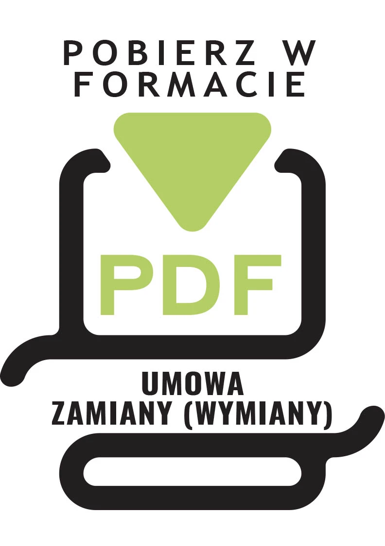 Pobierz wzór, druk lub formularz w formacie PDF - Umowa zamiany (wymiany) pojazdów