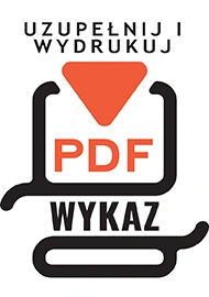 Formularz internetowy online (uzupełnij i wydrukuj) - Wykaz pojazdów (lista znajdujących się pojazdów w firmie)