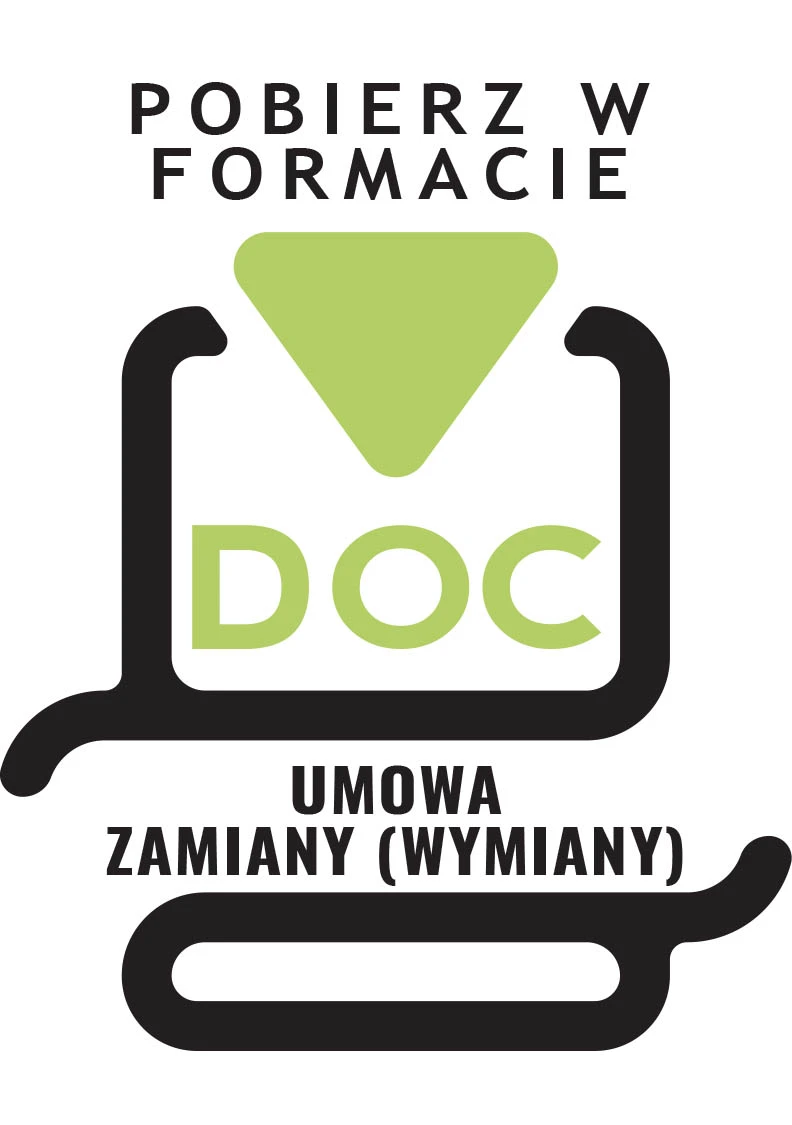 Pobierz wzór, druk lub formularz w formacie DOC - Umowa zamiany (wymiany) pojazdów