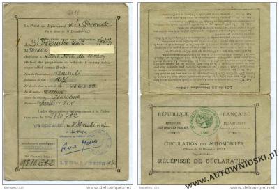 Dowód rejestracyjny (Certificate of registration, Certificat d'immatriculation, Carta di circola)