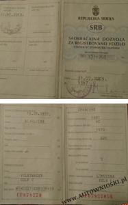Dowód rejestracyjny (Certificate of registration, Certificat d'immatriculation, Carta di circola)