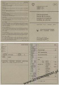 Dowód rejestracyjny (Certificate of registration, Certificat d'immatriculation, Carta di circola)