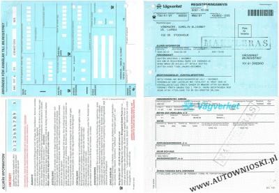 Dowód rejestracyjny (Certificate of registration, Certificat d'immatriculation, Carta di circola)